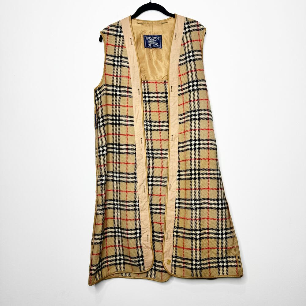 Burberry Beige Checkered Vest